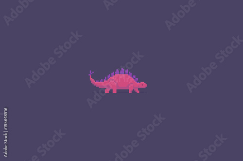 Pixel Art Triceratops