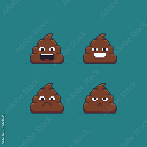 Pixel Art Poop