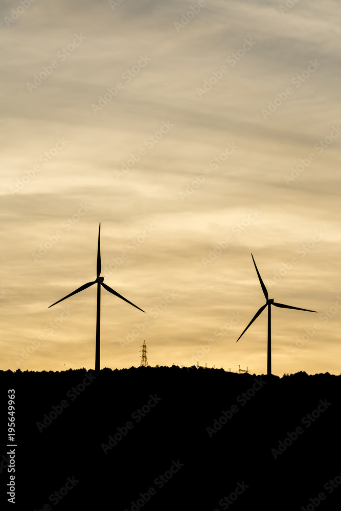 Fototapeta premium Windmills are producing electric for our world.