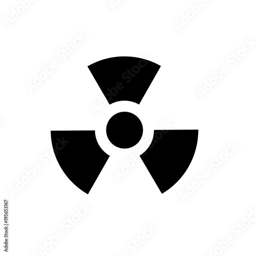 nuclear sign. Radioactive contamination symbol. Vector illustration.