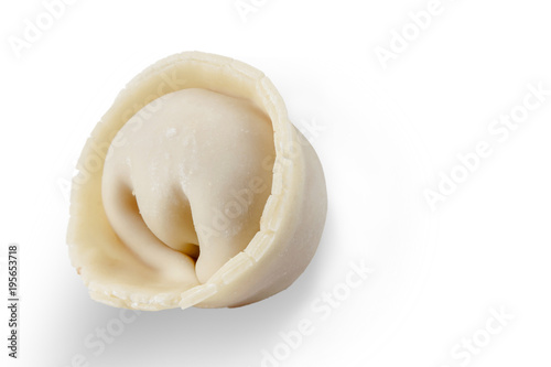 Home dumpling on a white background photo