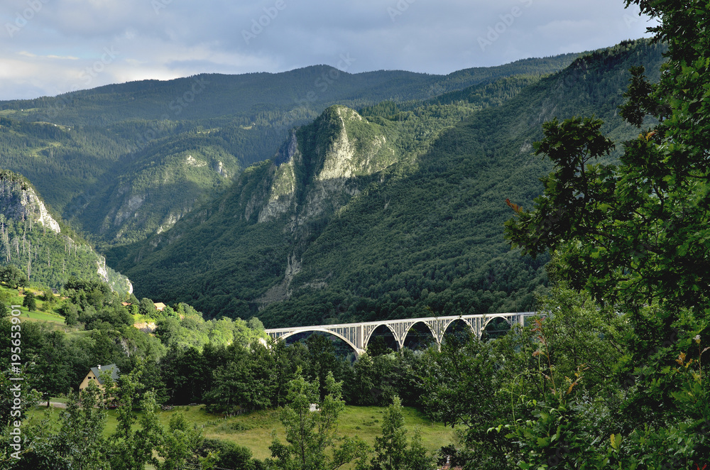 Viaduct over the Tara canyon