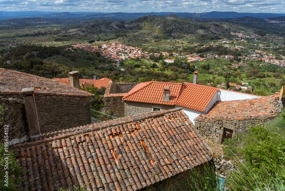 Roofs of the portugese province village