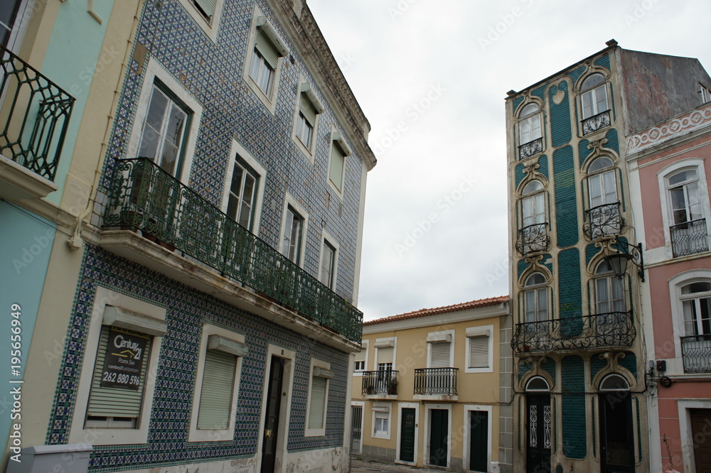 Ceramic facade in Obidos, Portugal
