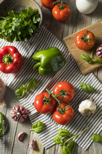 Healthy Organic Italian Herbs and Vegetables