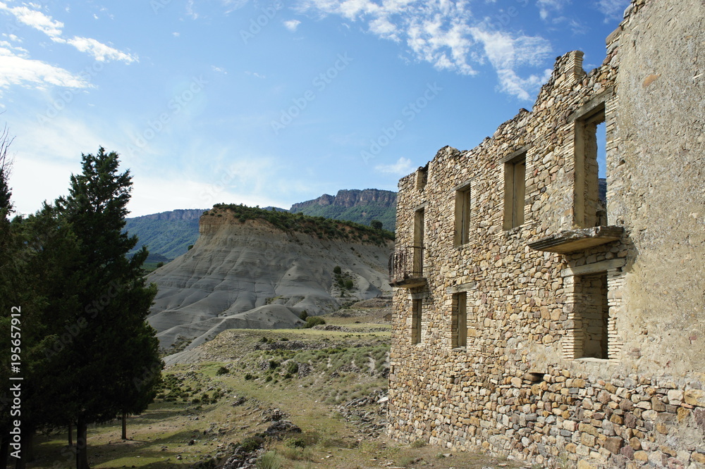 Esco forbidden village near Zaragoza in Aragon, Spain