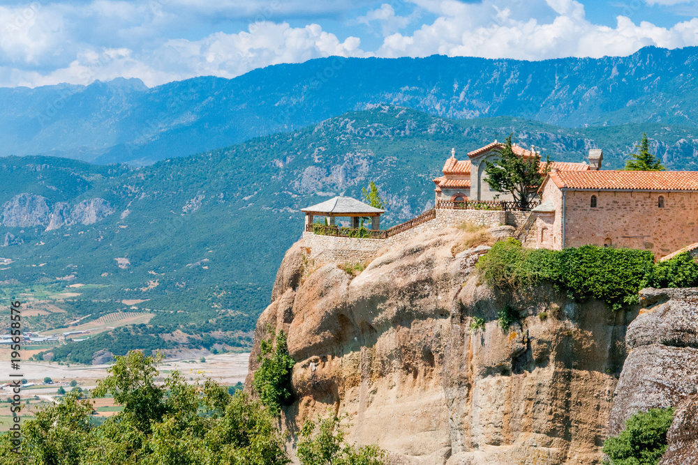 Obraz premium Summer landscape in Meteora complex, Greece