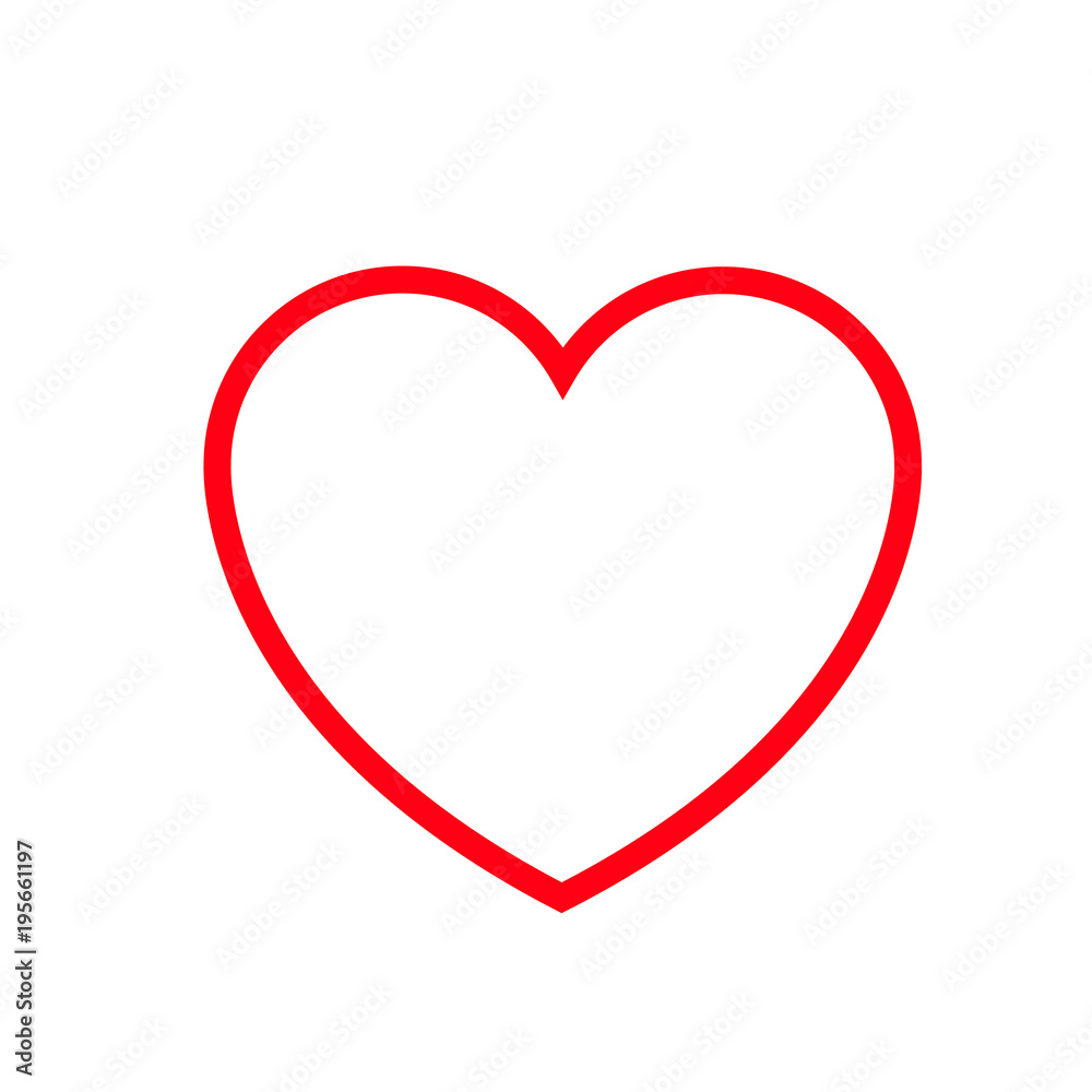 Heart vector icon, Love symbol. Valentine's Day sign, emblem isolated on white background, Flat style for graphic and web design Heart vector icon, Love symbol. Valentine's Day sign, emblem isolated on white background, Flat style for graphic and web design