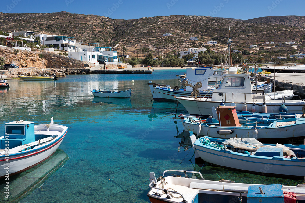 Obraz premium Donousa, Stavros village harbour, South Aegean 