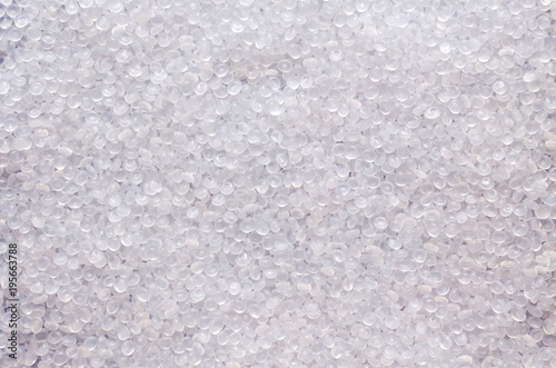 Polypropylene granule close-up background texture