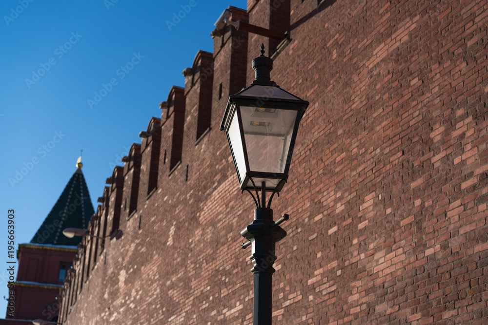 Red Moscow Kremlin wall Red Moscow Kremlin wall