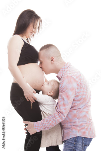 Rodzina czeka na niemowlę 
