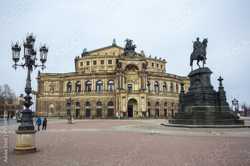 Opera House and monument to King John of Saxony