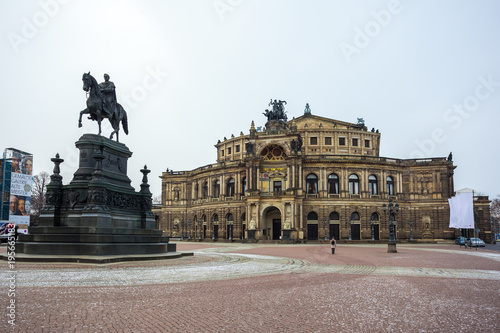 Opera House and monument to King John of Saxony