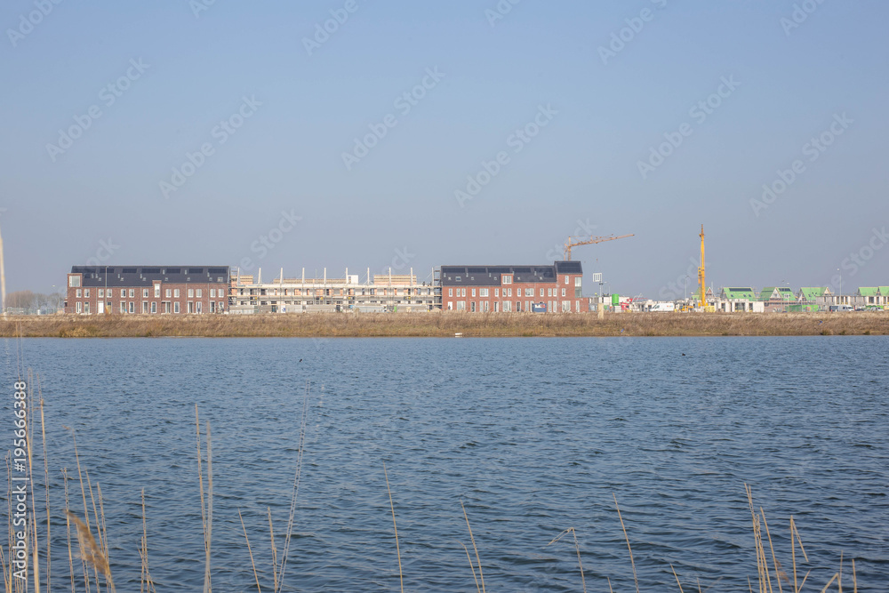 Naklejka premium Home construction new neighbourhood