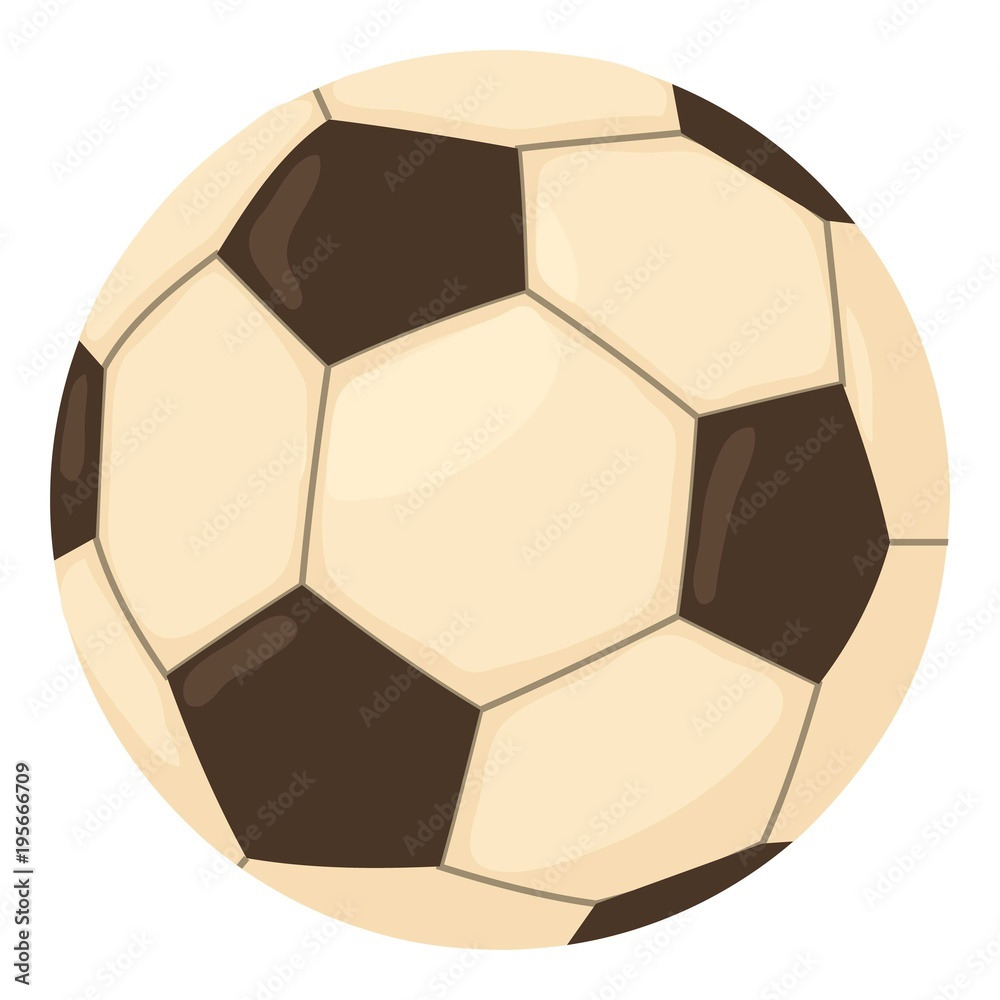Football ball icon, cartoon style Football ball icon, cartoon style