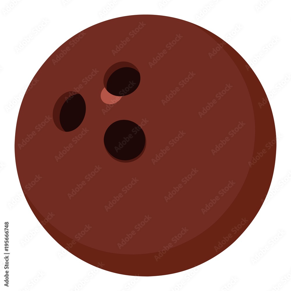 Obraz premium Bowling ball icon, cartoon style
