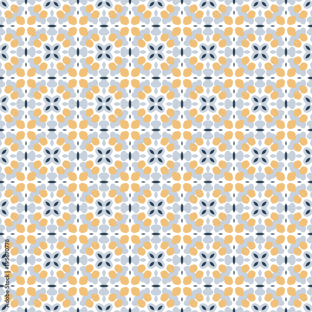 Retro geometric pattern in repeat. Fabric print. Seamless background, mosaic ornament, vintage style. Retro geometric pattern in repeat. Fabric print. Seamless background, mosaic ornament, vintage style.