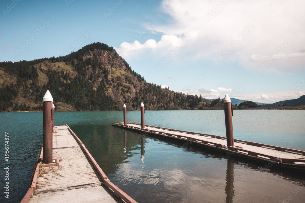 Pier in a lake in Washington state