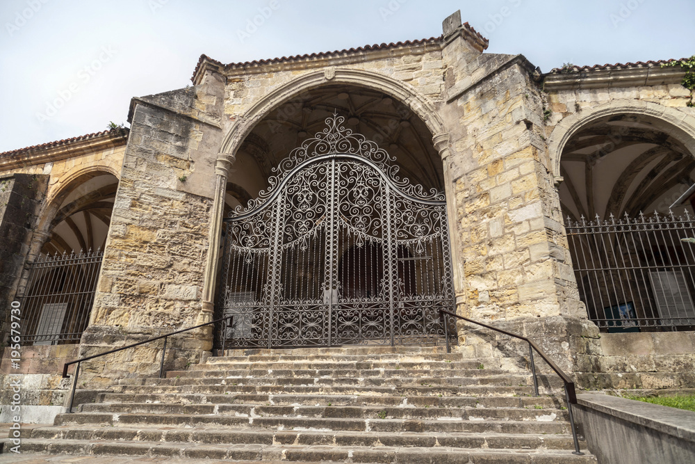 Religious building, church, Iglesia Santa Maria Asuncion, gothic style,Laredo, province Santander, Cantabria, Spain.