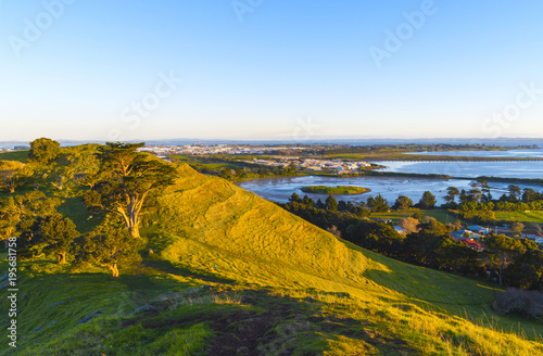 Landscape Scenery at Mangere Mountain, Auckland New Zealand
