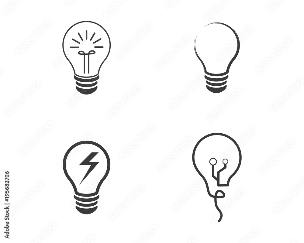 bulb logo vector