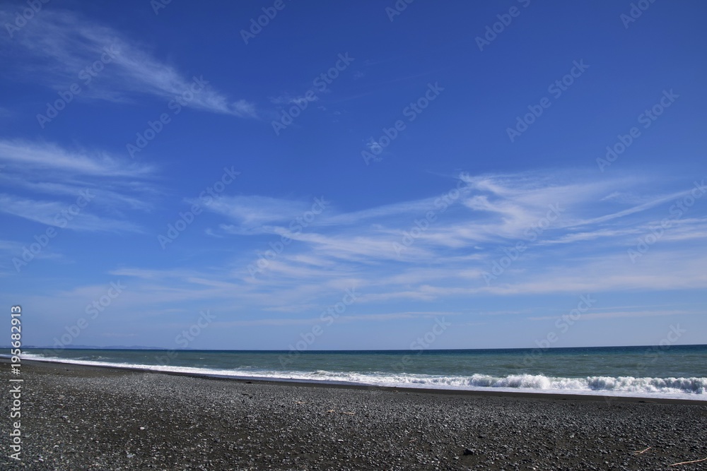 Obraz premium 冬の湘南ビーチ