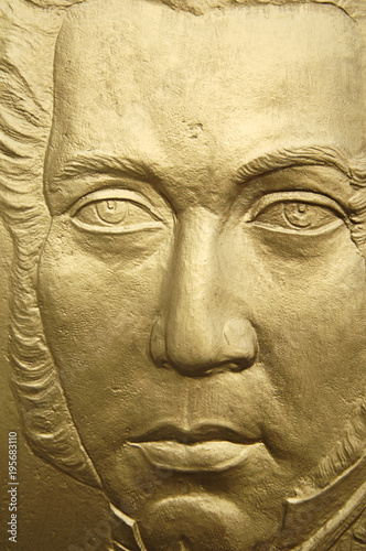 face of Mexican historic figure 
