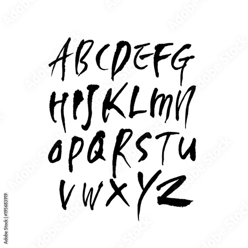 벡터 문자 / 손으로 쓴 글씨체