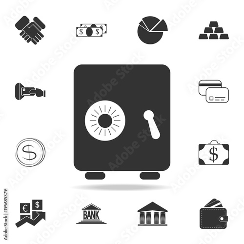 Safe icon. Detailed set of finance, banking and profit element icons. Premium quality graphic design. One of the collection icons for websites, web design