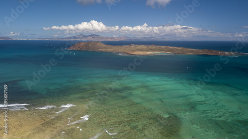 aerial view lobos island