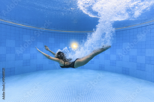 Woman in Swimming Pool
