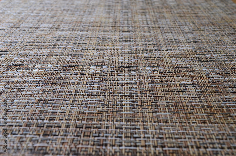 Fototapeta premium The wicker surface is used as a background.