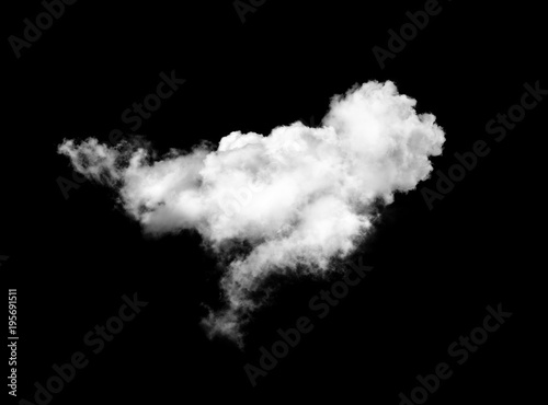 strange cloud on black background