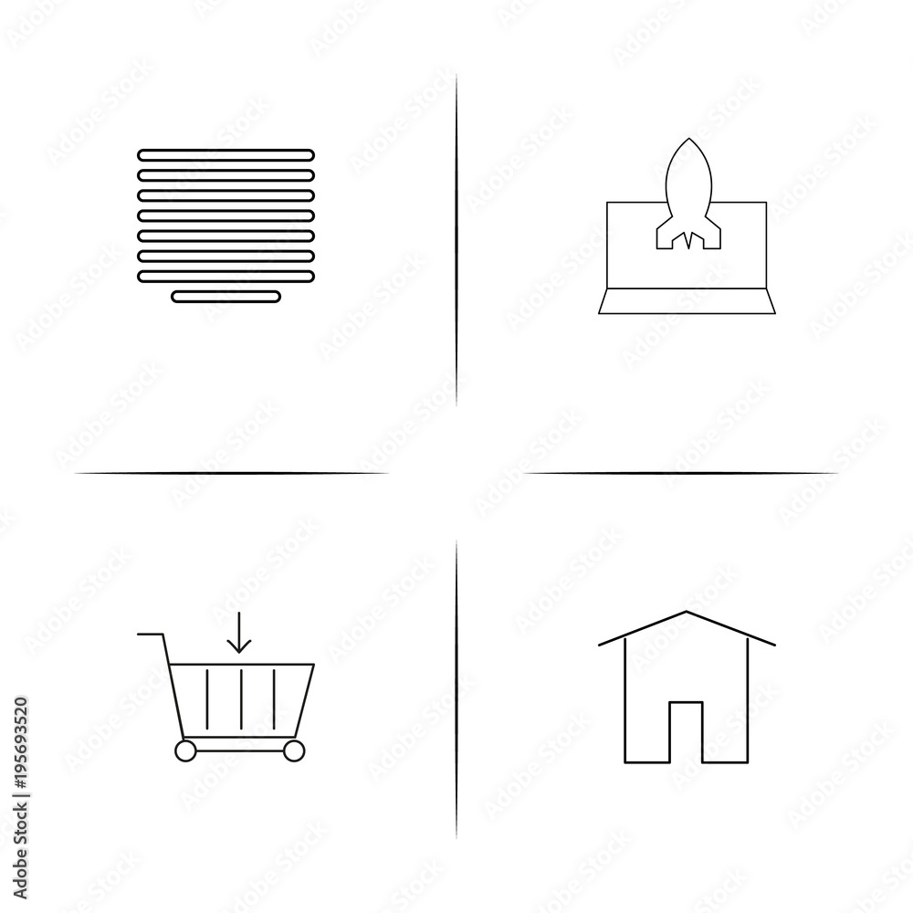 Web And Text simple linear icon set.Simple outline icons Web And Text simple linear icon set.Simple outline icons
