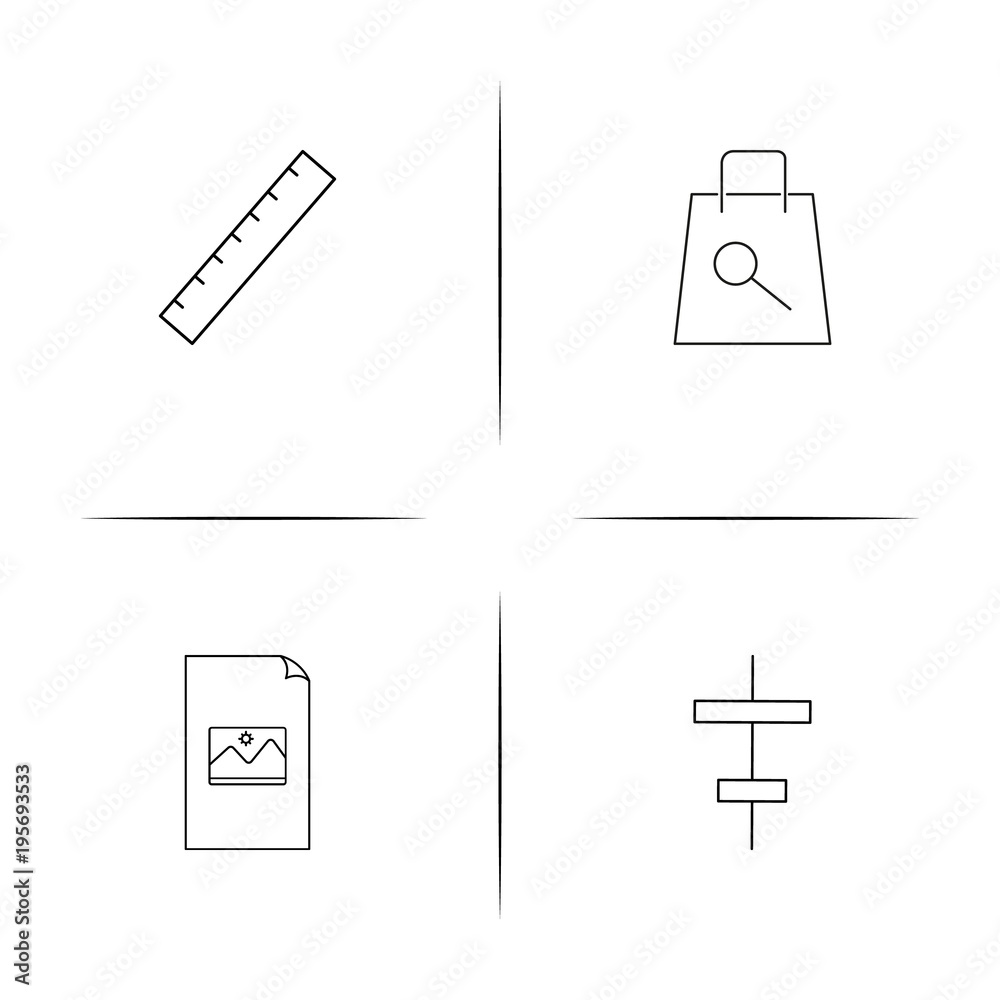 Web And Text simple linear icon set.Simple outline icons Web And Text simple linear icon set.Simple outline icons