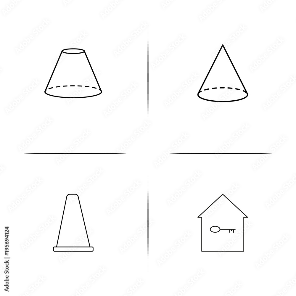 Buildings And Constructions simple linear icon set.Simple outline icons Buildings And Constructions simple linear icon set.Simple outline icons