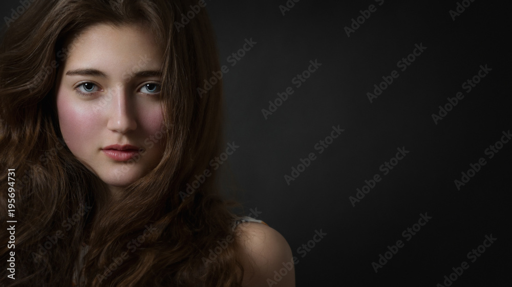 Young beautiful girl. Portrait Young beautiful girl. Portrait