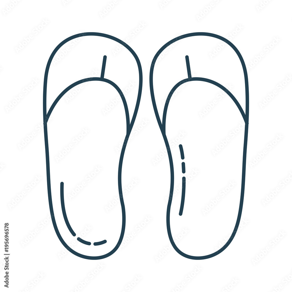 flip flops isolated icon flip flops isolated icon