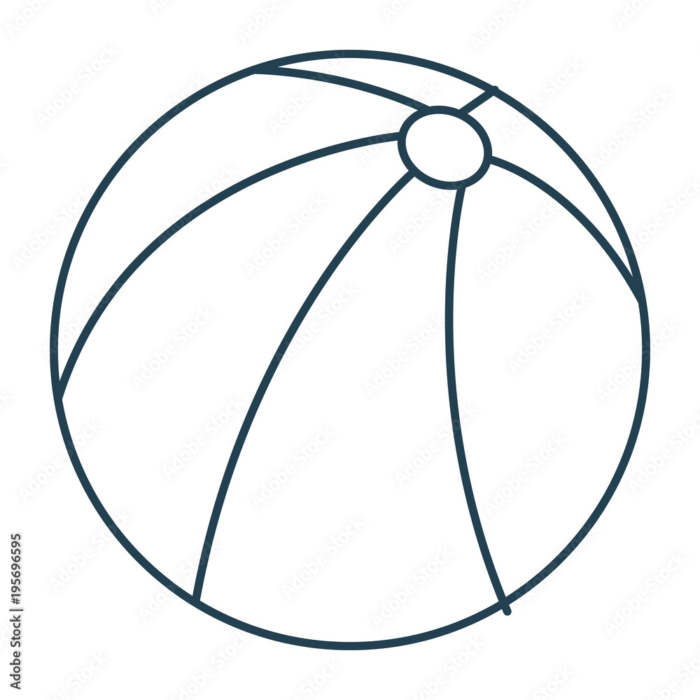 balloon beach isolated icon balloon beach isolated icon