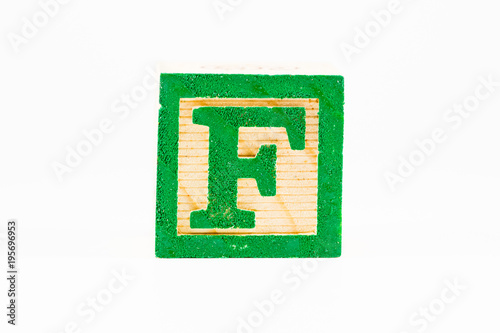 F Alphabet Block