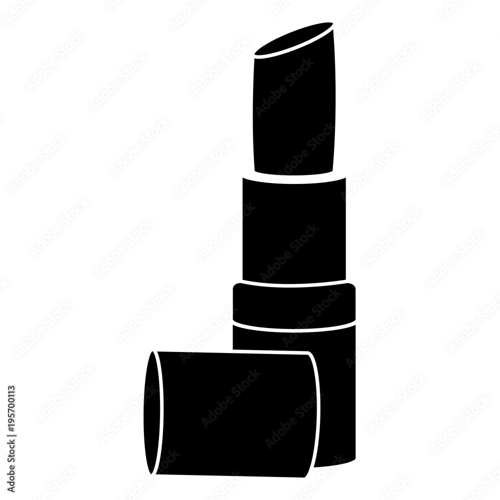 Fotografie lipstick makeup isolated icon vector illustration design