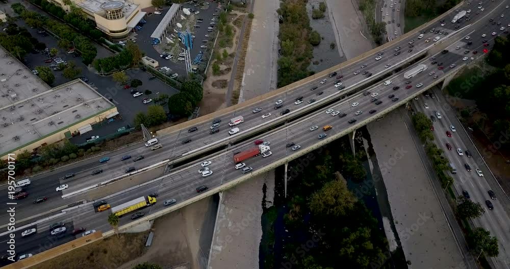 freeway - city 4k drone freeway - city 4k drone