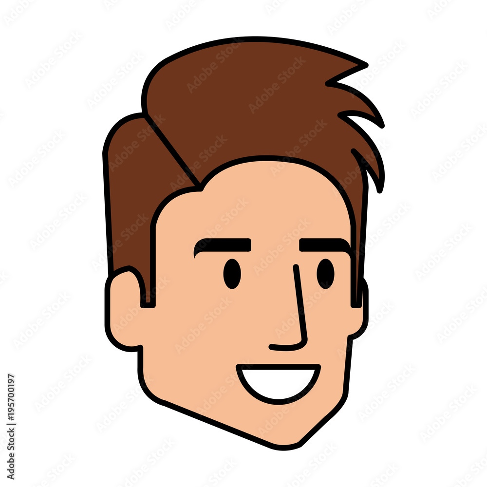 young man head avatar character vector illustration design young man head avatar character vector illustration design