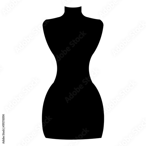 boutique mannequin isolated icon vector illustration design