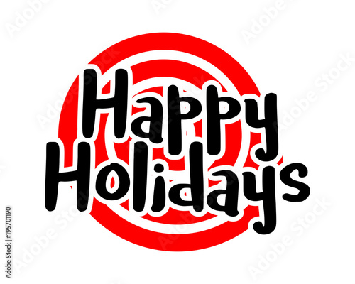 happy holidays typography typographic creative writing text image 3