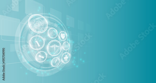 medical technology innovation concept background