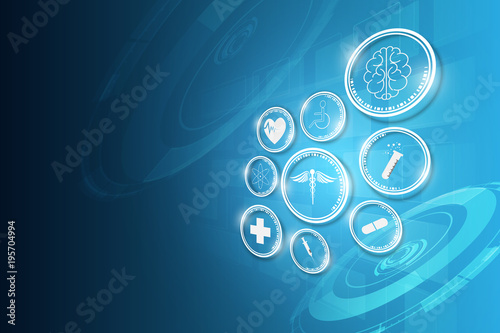 medical technology innovation concept background