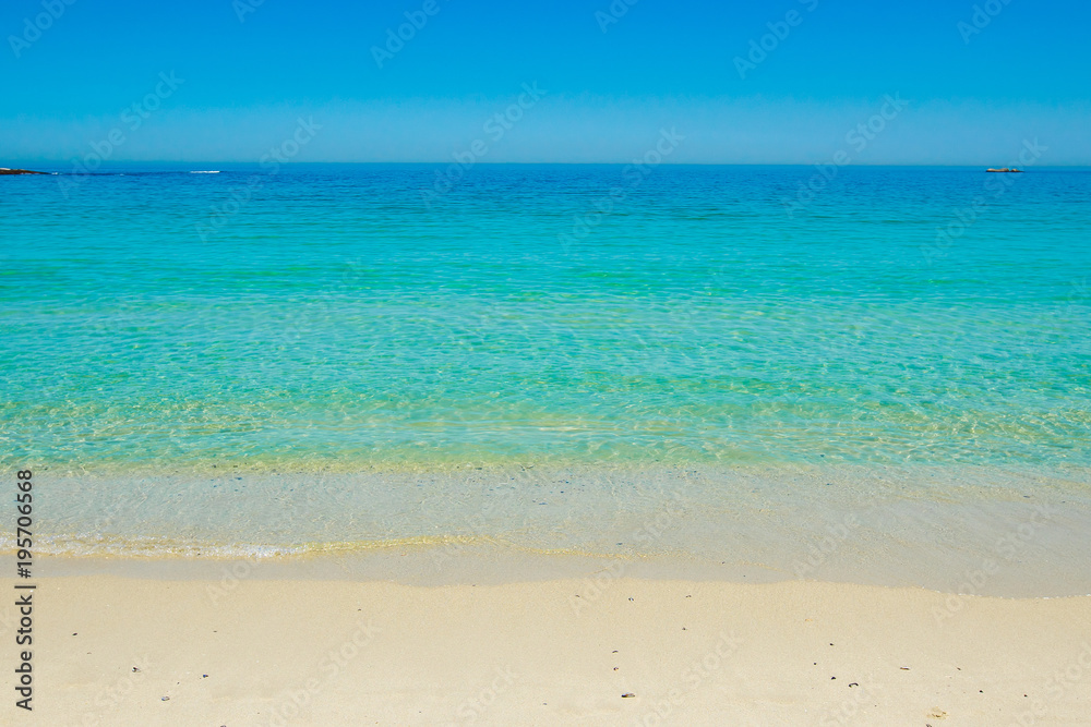 Sea in camp bay beach , Cape Town, South Africa