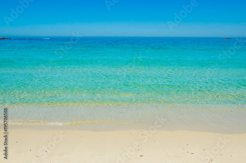 Sea in camp bay beach , Cape Town, South Africa